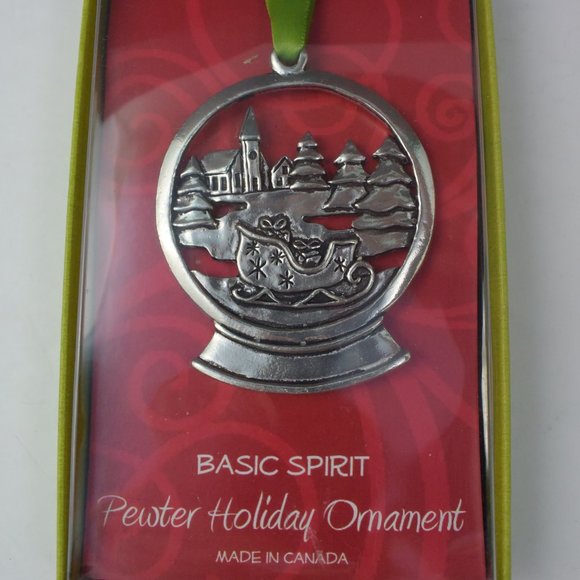 Basic Spirit Pewter Holiday Christmas Tree Ornament NIB - Picture 7 of 7